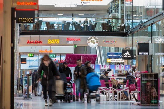 Kista Galleria precis utanför dörren